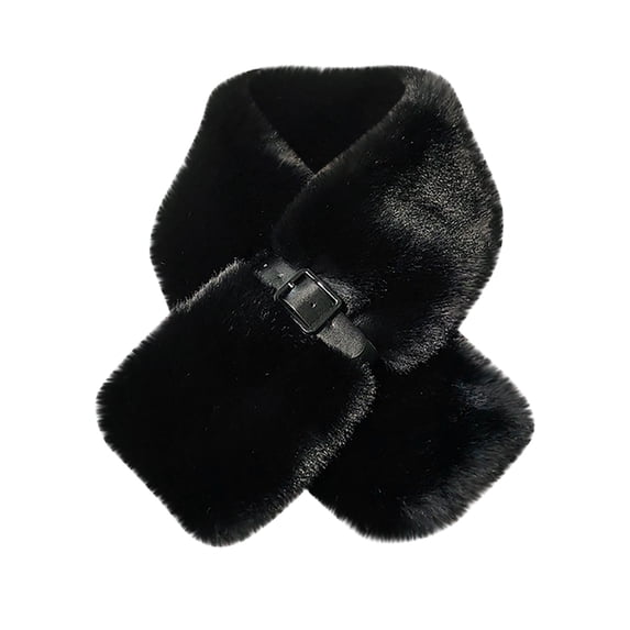 Aoochasliy Winter Scarfs Women Winter Faux Villus Scarf Outerwear Lady Scarf Warm Bib