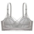 thumbnail image 1 of Aoochasliy Wireless Bras for Women Push Up Clearance Plus Size Lace Bra No Steel Ring Push Up Underwire Bras Vest-Style Sleep Bra, 1 of 4