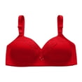 thumbnail image 1 of Aoochasliy Wireless Bras for Women Push Up Clothes Trendy Comfortable Breathable Gathers No Rims Bra Cotton Thin Underwire Bras, 1 of 3
