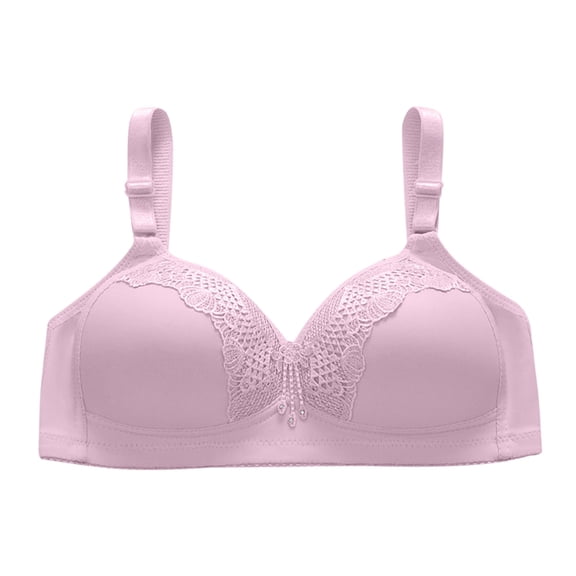 Aoochasliy Wireless Bras for Women Push Up Trendy Comfortable Breathable Gathers No Rims Bra Cotton Thin Underwire Bras
