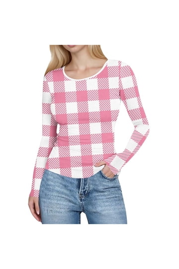 Top Manches Longues Femme Col Rond Stretch - Tissu Viscose Élasthanne Confortable Grande Taille