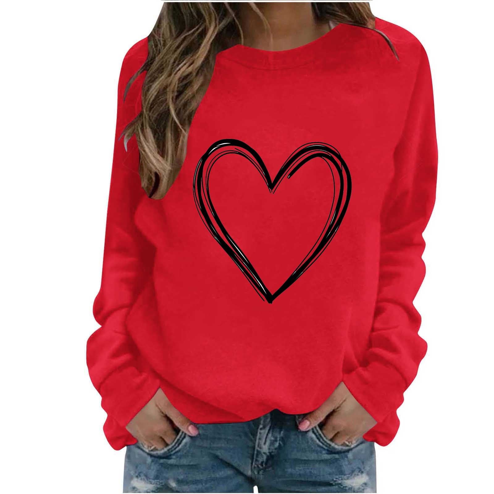 Women's Valentine's Day Heart Art Print Casual  Trousers With Pockets main image 1