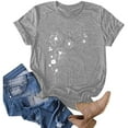 thumbnail image 1 of Aoochasliy Womens Blouses Short Sleeve Plus Size Dandelion Prints Round Neck Dressy T-shirt Shirts, 1 of 5