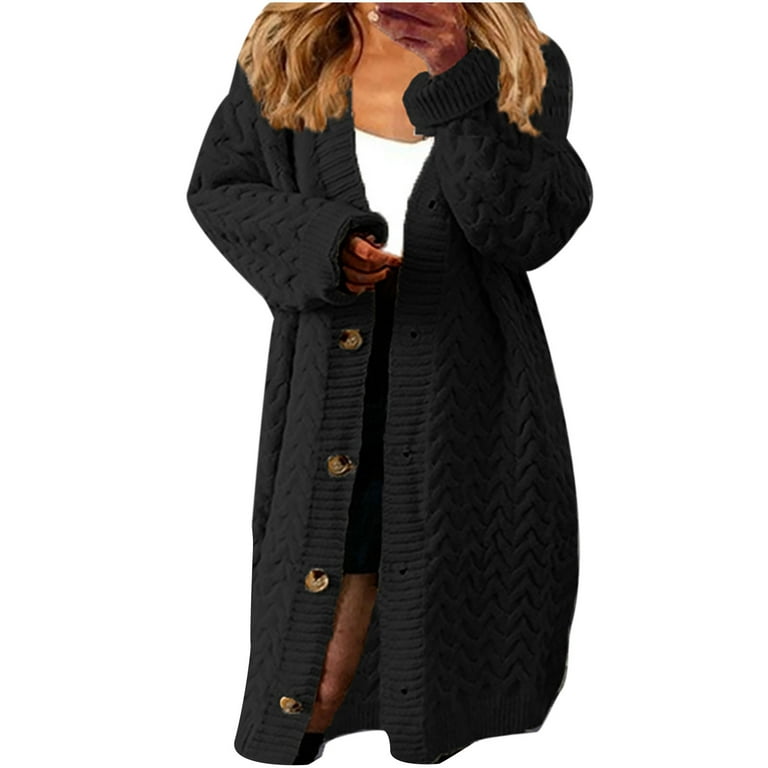 New Irregular Lapel Long Sweater New Irregular Lapel Long Sweater