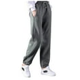 thumbnail image 1 of Aoochasliy Womens Pants Clothes Fall Fashion Solid Plus Velvet Elastic Soft-up Casual Sweatpants Harem Pants, 1 of 4