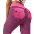 thumbnail image 1 of Aoochasliy Womens Pants High Waist Yoga Pants Slimming Booty Leggings Workout Running Butt Lift Tights Pants with pockets, 1 of 4