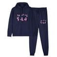 thumbnail image 1 of Aoochasliy Womens Pants Plus Size 2PCS Long Sleeve Pullover Hoodies Sweatshirt and Sweatpants Fall Winter Suit, 1 of 5