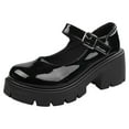 thumbnail image 1 of Aoochasliy Womens Shoes Boots British Shoes Mary Janes Vintage Girls Students High Heel Cosplay Shoes Saving, 1 of 7