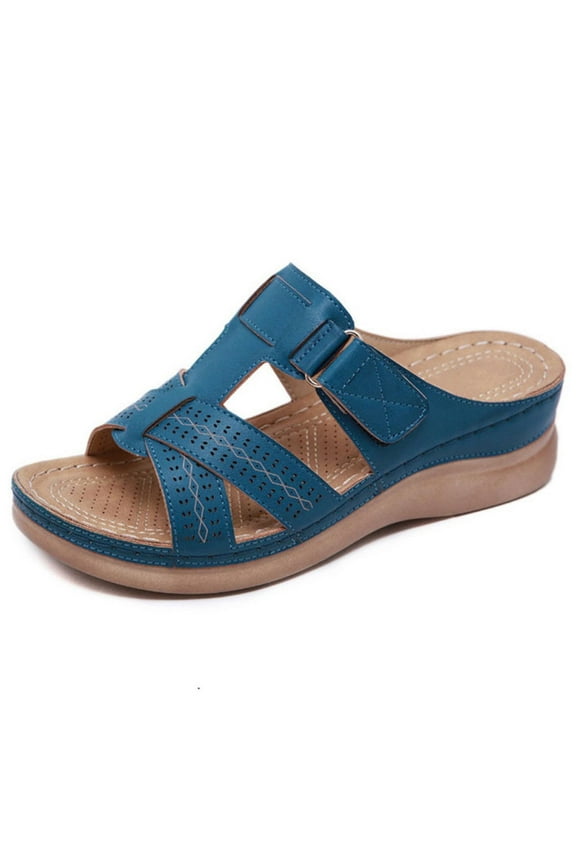 Womens Shoes Summer Clothes Summer New Style Plus Size Casual Wedge Heel Adult Women's In-line Sandals