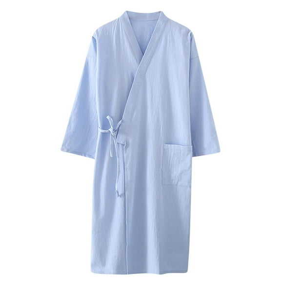 Aoochasliy Womens Sleepwear Plus Size Clothes Nightshirts Fashion Robes Bathrobe Three Quarter Sleeve Soft Autumn Pajamas