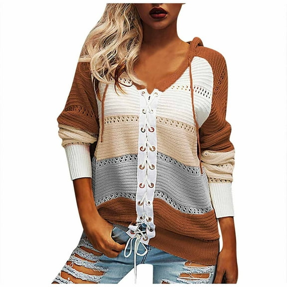 Aoochasliy Womens Sweater Clothes Pullover Jacket Fall Loose Coat Long Sleeve Sweater