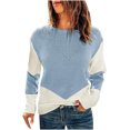 thumbnail image 1 of Aoochasliy Womens Sweaters Clothes Pullover Cardigan Solid Color Long Sleeve Round-Neck Ruched Blouse Tops, 1 of 5