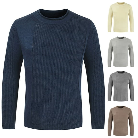 Aoochasliy Womens Sweaters Pullover Clearance Autumn and Winter New Casual Daily Commuting Trend Personality Solid Color Men's