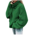 thumbnail image 1 of Aoochasliy Womens Sweaters Pullover Clothes Casual Solid O-Neck Tops Knitting Pullover Sweater, 1 of 5