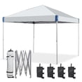 thumbnail image 1 of Aoodor 10' x 10' Pop-Up Canopy Tent with Roller Bag, Outdoor Portable Instant Shade-Grey, 1 of 13