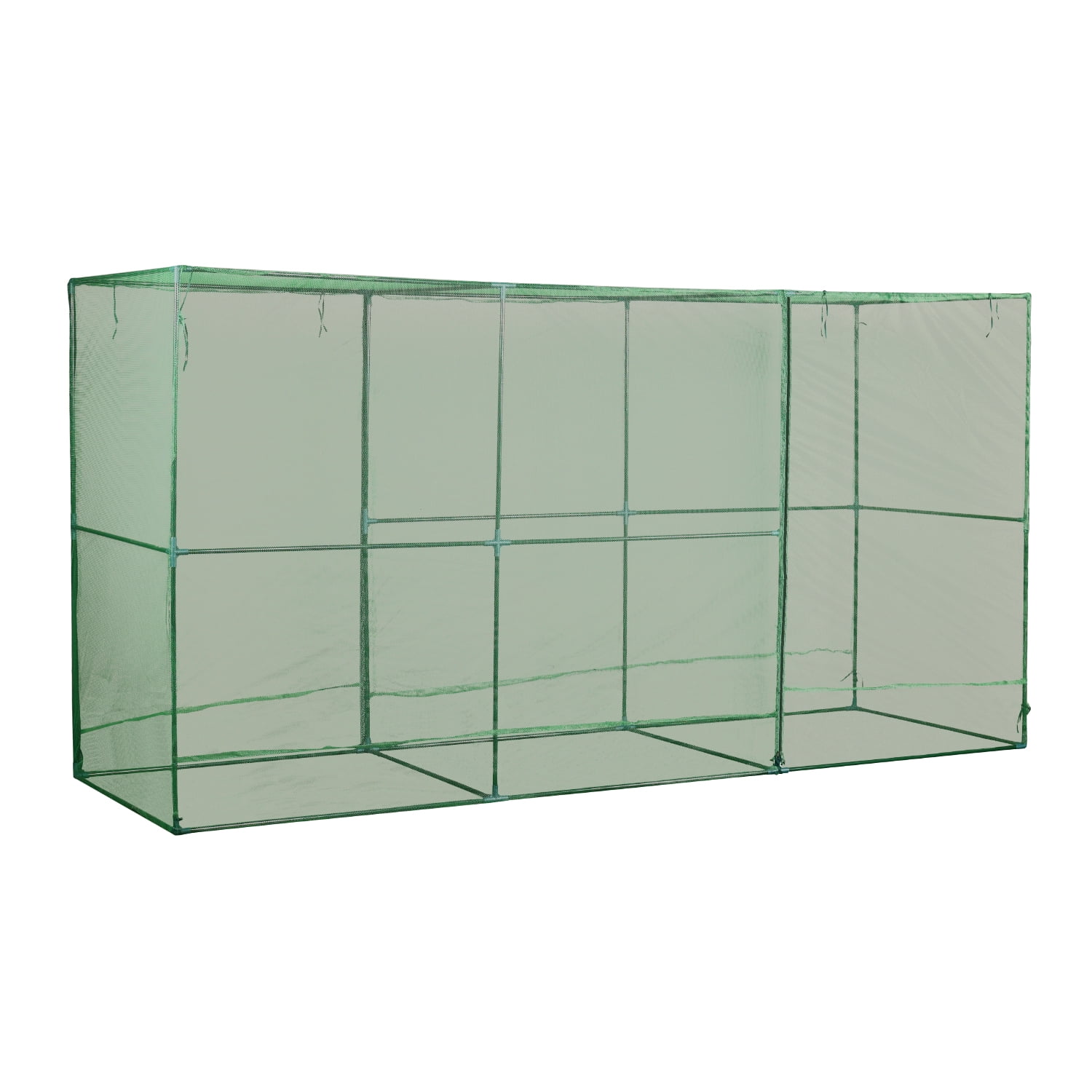 Aoodor 12'x4'x6' Crop Cage Plant Protection Netting Tent with Zipper for Vegetables Fruits and