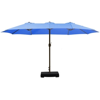 7 ft rectangular patio umbrella meditteranean blue Business & Pleasure Co. The Add dependable shade to your outdoor space with this 7.5 ft Market Umbrella featuring a convenient push button tilt Shop Rectangular Patio Umbrellas for