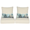 thumbnail image 1 of Aoodor 22"x24" Cream Yellow Patio Chair Cushions Set, Memory Foam Outdoor Seat Cushions (Set of 2 Seats, 2 Backs, 2 Lumbar Pillows), 1 of 9