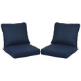 thumbnail image 1 of Aoodor 23'' x 24'' Outdoor Deep Seat Chair Cushion Set with Dust Jacket, Olefin Fabric Slipcover and Sponge Foam - Set of 2 (2 Back, 2 Seater ), 1 of 4