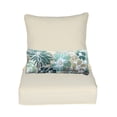 thumbnail image 1 of Aoodor 24" x 24" Patio Chair Cushions Set, Memory Foam Outdoor Deep Seat Cushions (1 Seat, 1 Back, 1 Lumbar Pillow) - Cream Yellow, 1 of 8