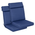 thumbnail image 1 of Aoodor 2Pcs Outdoor Dining Chair Cushion Set, 37" x 20" x 2.8", Navy Blue, 1 of 7