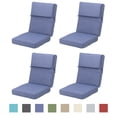 thumbnail image 1 of Aoodor 4-Piece Outdoor Chair Cushions 45 x 22 x 4 Inch Patio Furniture Seat Cushion - Dark Blue, 1 of 10