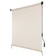 thumbnail image 1 of Aoodor Solar Fabric Outdoor Blinds, 7'W x 8'H, 5% Openness - Superior to HDPE Fabric, 1 of 12