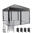 thumbnail image 1 of Aoodor Flat shed with Removable Mesh Sidewalls, Portable Instant Shade Canopy 45.76lb, 1 of 8