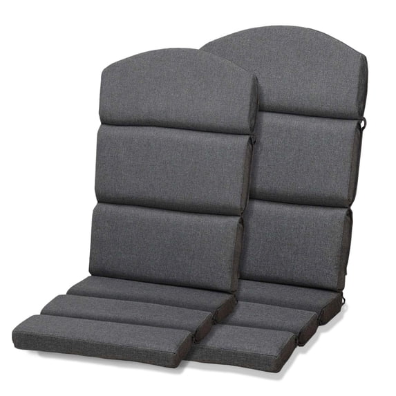 Aoodor Outdoor Adirondack Chair Cushions Set of 2, Water Resistant High Back Patio Rocking Chair Cushion