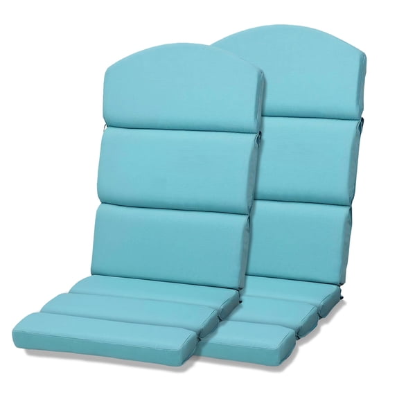 Aoodor Outdoor Adirondack Chair Cushions Set of 2, Water Resistant High Back Patio Rocking Chair Cushion
