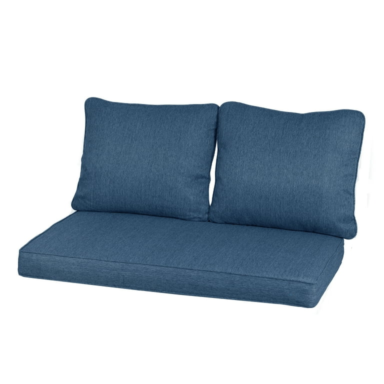 Aoodor Patio Loveseat Cushions Set with Back