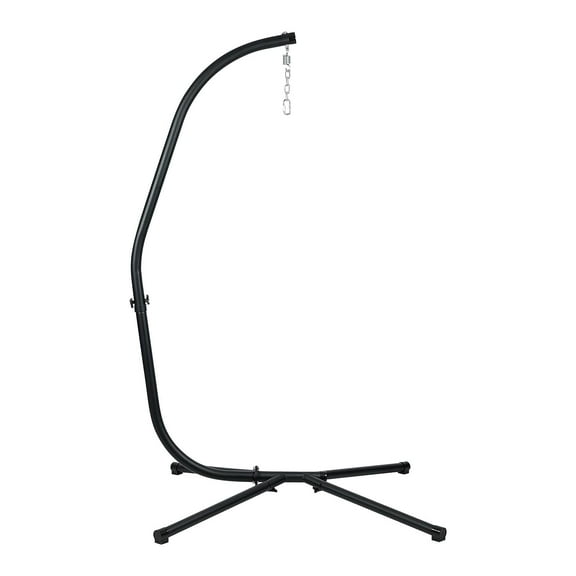 Aoodor Metal Chair Hammock Stand, Heavy Duty Egg Chair Stand Frame Only, Black