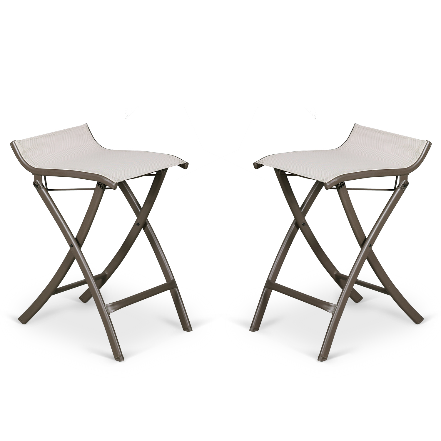 Aoodor Outdoor 2Piece Bar High Patio Folding Chairs AllWeather