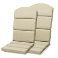 thumbnail image 1 of Aoodor Outdoor Adirondack Chair Cushions Set of 2, Water Resistant High Back Patio Rocking Chair Cushion, 1 of 7