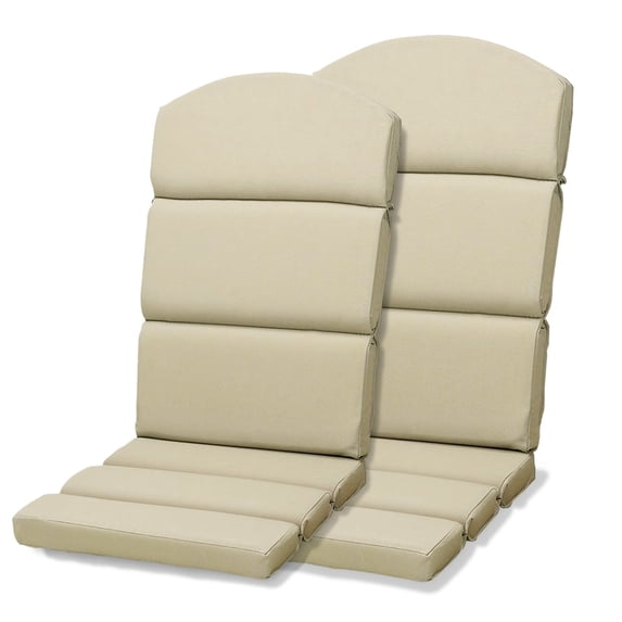 Aoodor Outdoor Adirondack Chair Cushions Set of 2, Water Resistant High Back Patio Rocking Chair Cushion