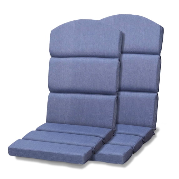 Aoodor Outdoor Adirondack Chair Cushions Set of 2, Water Resistant High Back Patio Rocking Chair Cushion