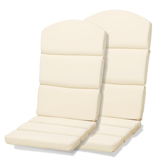 Aoodor Outdoor Adirondack Chair Cushions Set of 2, Water Resistant High Back Patio Rocking Chair Cushion