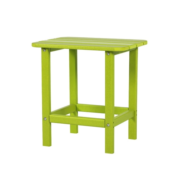 Aoodor Outdoor Adirondack Side Table HDPE End Table,Classic Modern Design,High-Quality,Easy to Assemble,Versatile End Table for Patio, Garden, Lawn