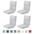 thumbnail image 1 of Aoodor 4-Piece Outdoor Chair Cushions 45 x 22 x 4 Inch Patio Furniture Seat Cushion - Light Gray, 1 of 10