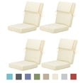 thumbnail image 1 of Aoodor 4-Piece Outdoor Chair Cushions 45 x 22 x 4 Inch Patio Furniture Seat Cushion - Cream Yellow, 1 of 10