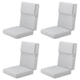thumbnail image 1 of Aoodor 4-Piece Outdoor Chair Cushions 45 x 22 x 4 Inch Patio Furniture Seat Cushion - Light Gray, 1 of 8
