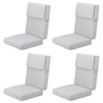thumbnail image 1 of Aoodor 4-Piece Outdoor Chair Cushions 45 x 22 x 4 Inch Patio Furniture Seat Cushion - Light Gray, 1 of 10