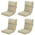 thumbnail image 1 of Aoodor 4-Piece Outdoor Chair Cushions 45 x 22 x 4 Inch Patio Furniture Seat Cushion - Brown, 1 of 8