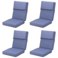 thumbnail image 1 of Aoodor 4-Piece Outdoor Chair Cushion 45 x 22 x 4 Inch Seat Cushion - Dark Blue, 1 of 8