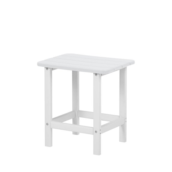 Aoodor Outdoor HDPE End Table Adirondack Side Table, Classic Modern Design, High-Quality, Easy Assembly, Muti-Purpose End Table for Patio, Garden, Lawn