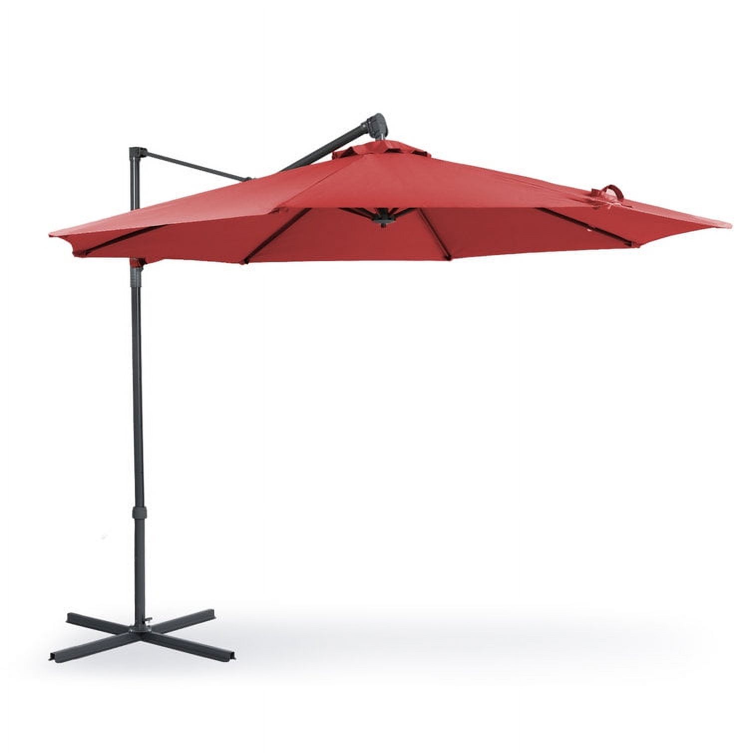 Aoodor Patio 10FT Offset Hanging Umbrella Aluminum Cantilever