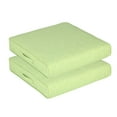 thumbnail image 1 of Aoodor Patio Chair Cushions Set of 2, 24 x 24 x 4 Inch Water Resistant Outdoor Seat Cushions with Handle and Ties, Square Corner Cushions for Patio Furniture Garden Lawn, Green, 1 of 8