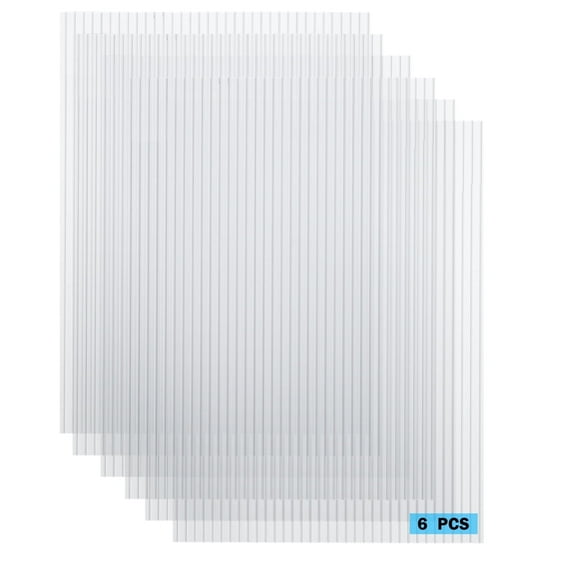 Aoodor Polycarbonate 72'' x 24'' Greenhouse Panel, UV Protected, Reinforced Clear Sheets
