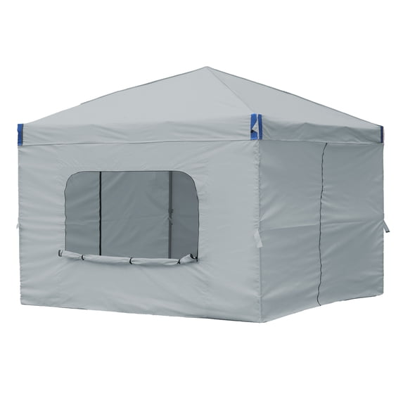 Aoodor Pop Up Canopy Tent with Removable Mesh Window Sidewalls, Portable Instant Shade Canopy with Roller Bag