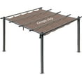 thumbnail image 1 of Aoodor Replacement  Outdoor Pergola Canopy - Retractable Sun Shade for 10 x 10 ft Pergola, 1 of 8